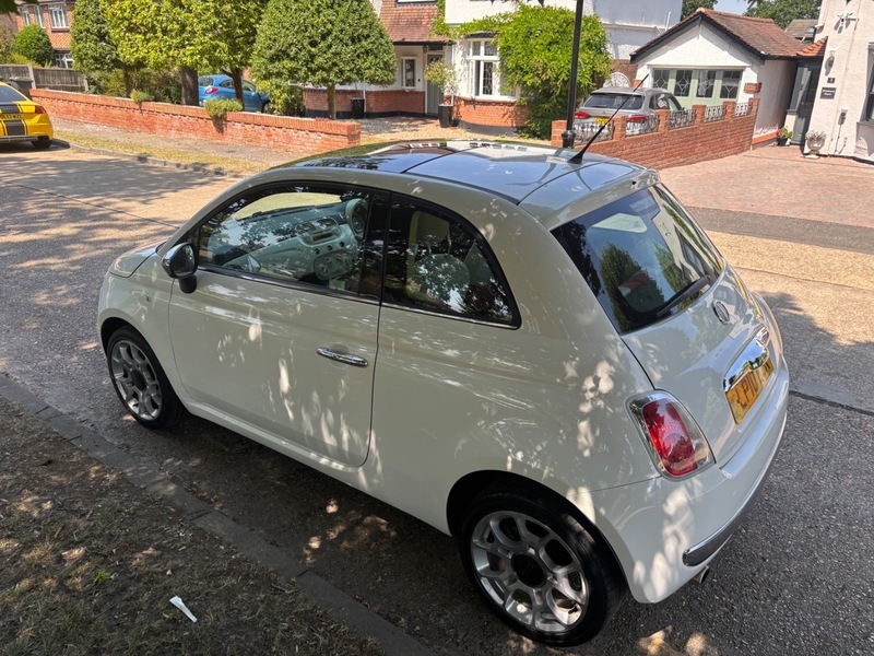 Fiat 500 1.4 Sport Hatchback Euro 5 Ss White #7