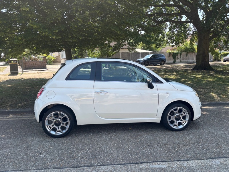 Fiat 500 1.4 Sport Hatchback Euro 5 Ss White #13