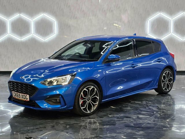 Ford Focus 2020 1.0T Ecoboost St-line X Hatchback CK69XOG Blue #3