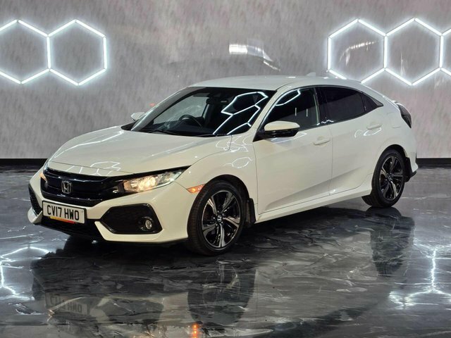 Honda Civic 2017 1.0 Vtec Turbo Sr Hatchback White #3