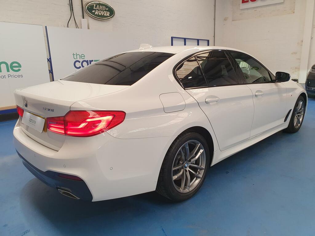 BMW 5 Series 520I M Sport White #3