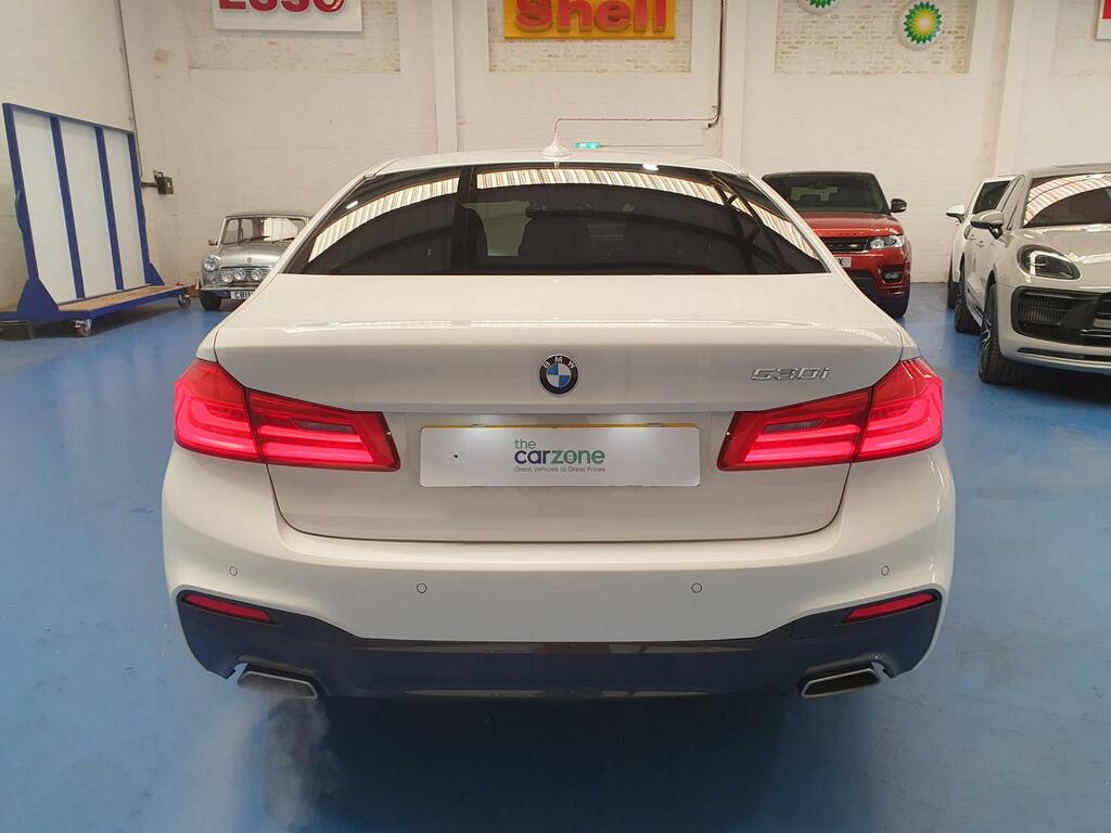 BMW 5 Series 520I M Sport White #4