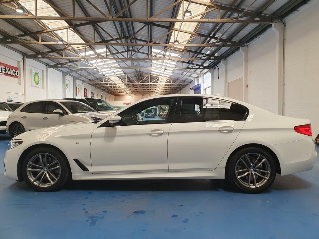 BMW 5 Series 520I M Sport White #6