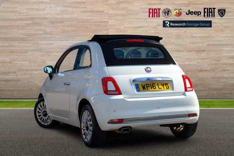 Fiat 500C 1.2 Eco Lounge Convertible Euro White #4