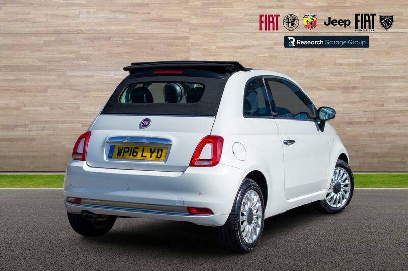 Fiat 500C 1.2 Eco Lounge Convertible Euro White #5
