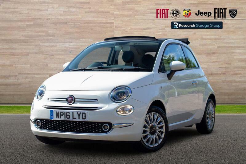 Fiat 500C 1.2 Eco Lounge Convertible Euro White #2