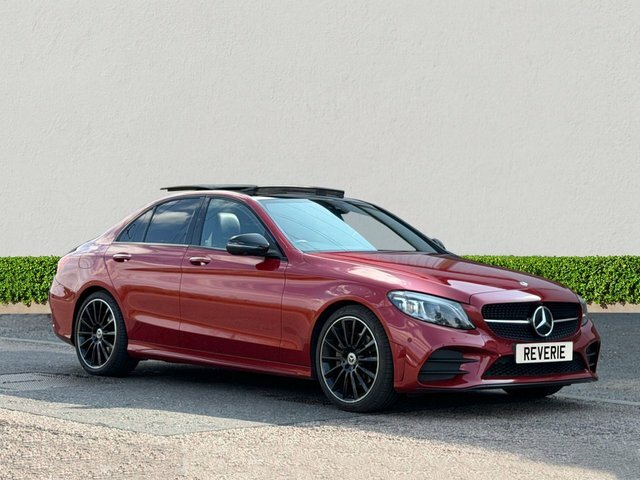 Mercedes-Benz C Class 2.0 C220d Amg Line Premium Plus Saloon Diese Red
