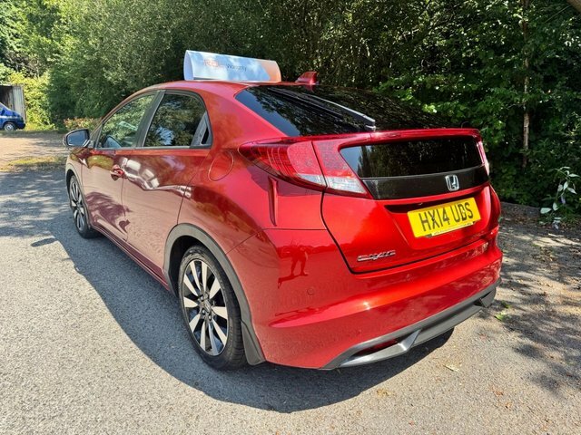 Honda Civic Hatchback Red #3