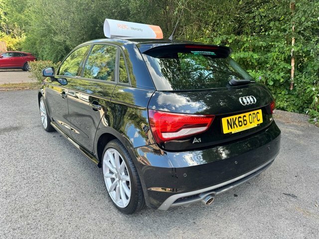 Audi A1 Hatchback Black #3