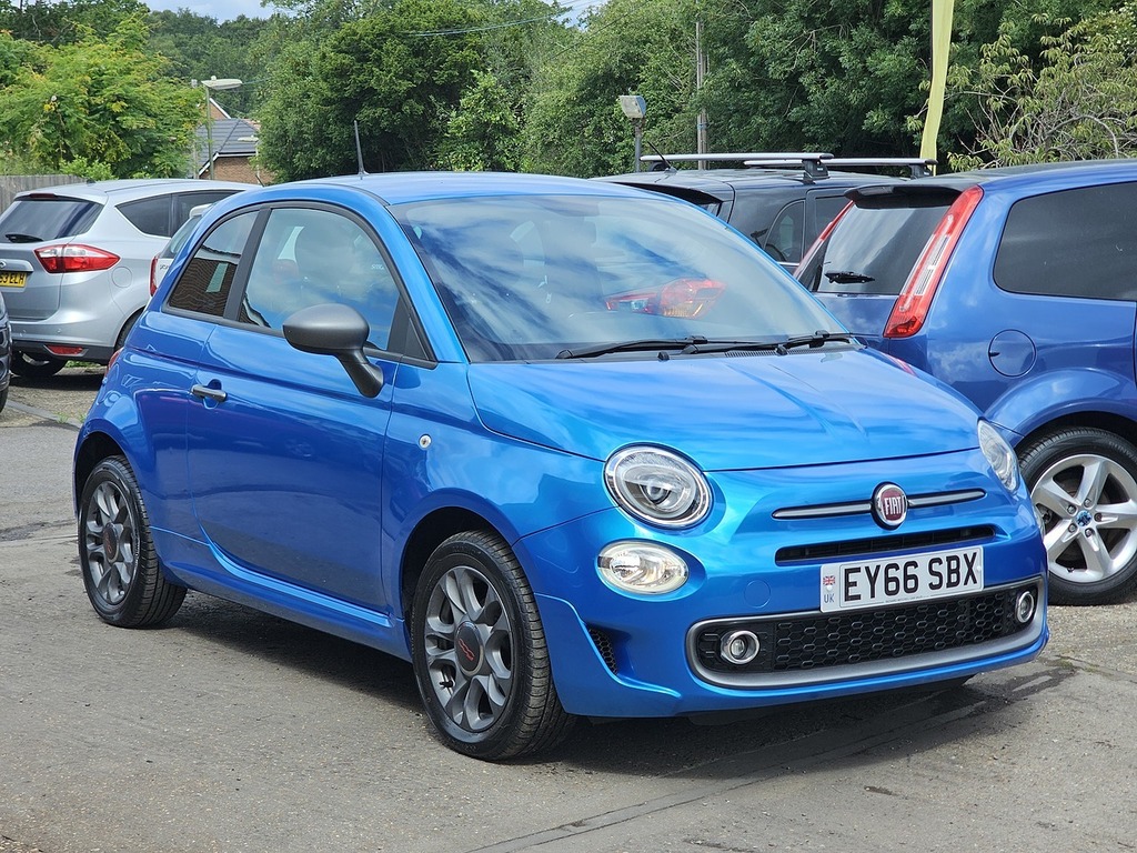 Fiat 500 S Blue