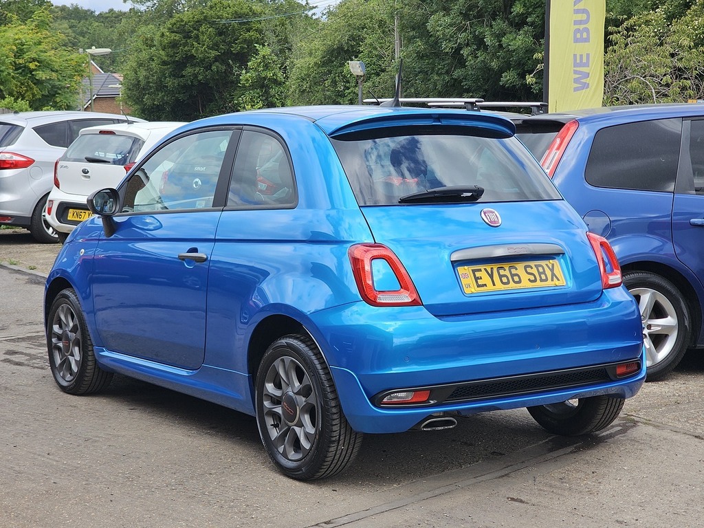 Fiat 500 S Blue #3