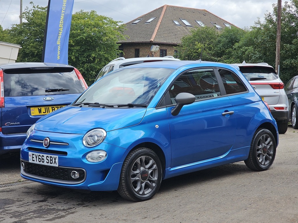 Fiat 500 S Blue #4