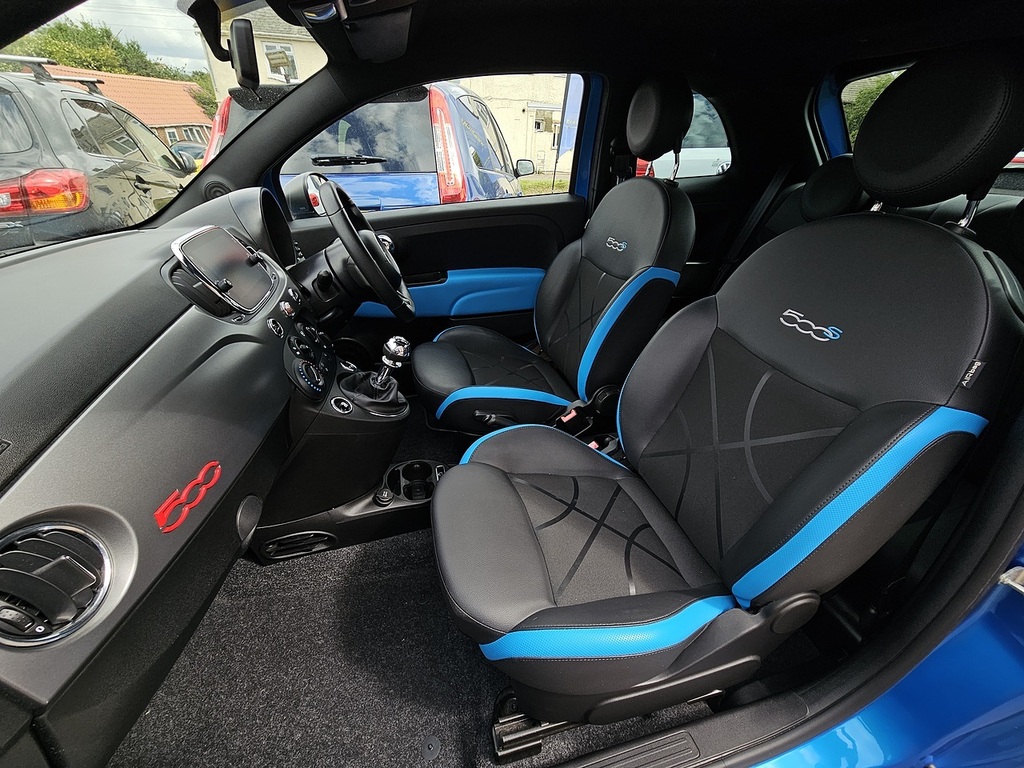 Fiat 500 S Blue #5