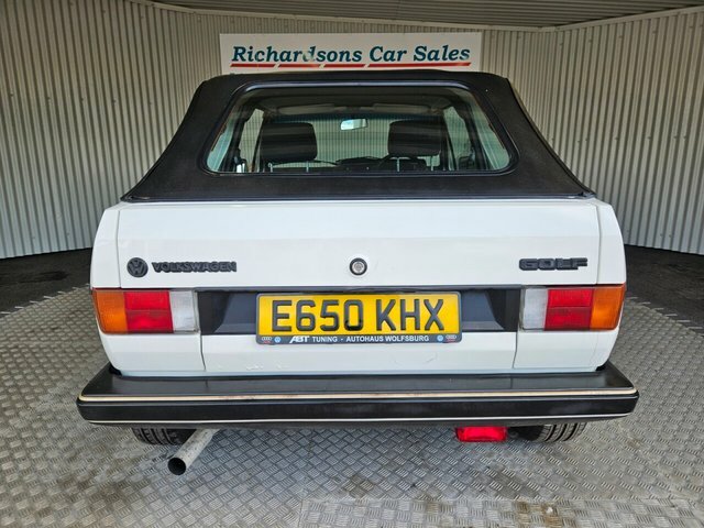 Volkswagen Golf Convertible E650KHX White #5