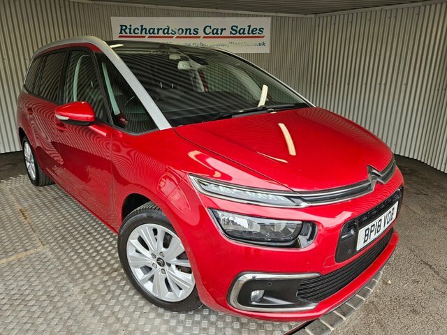 Citroen Grand C4 Picasso 1.6 Bluehdi Flair Mpv Eat6 Euro 6 S S Red