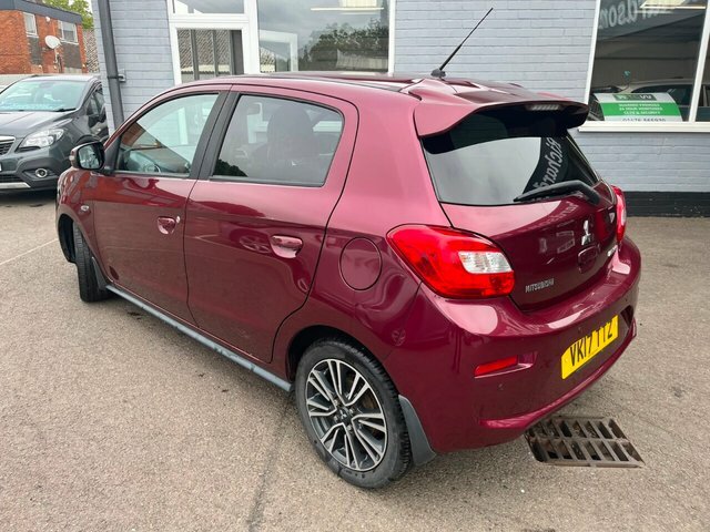 Mitsubishi Mirage 1.2 Juro Hatchback Euro 6 S S Purple #4