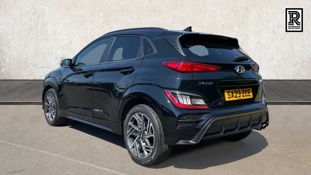Hyundai Kona 1.0 T-gdi Mhev N Line Suv Hybrid SA23ZCE Black #3