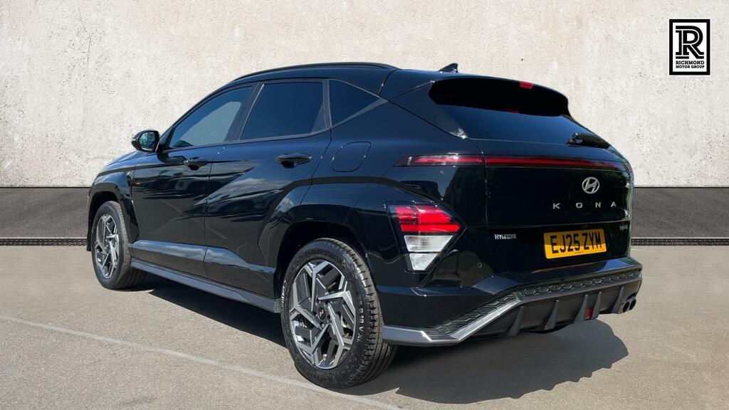 Hyundai Kona 1.6 H-gdi N Line Suv Hybrid Dct Euro 6 EJ25ZYM Black #3
