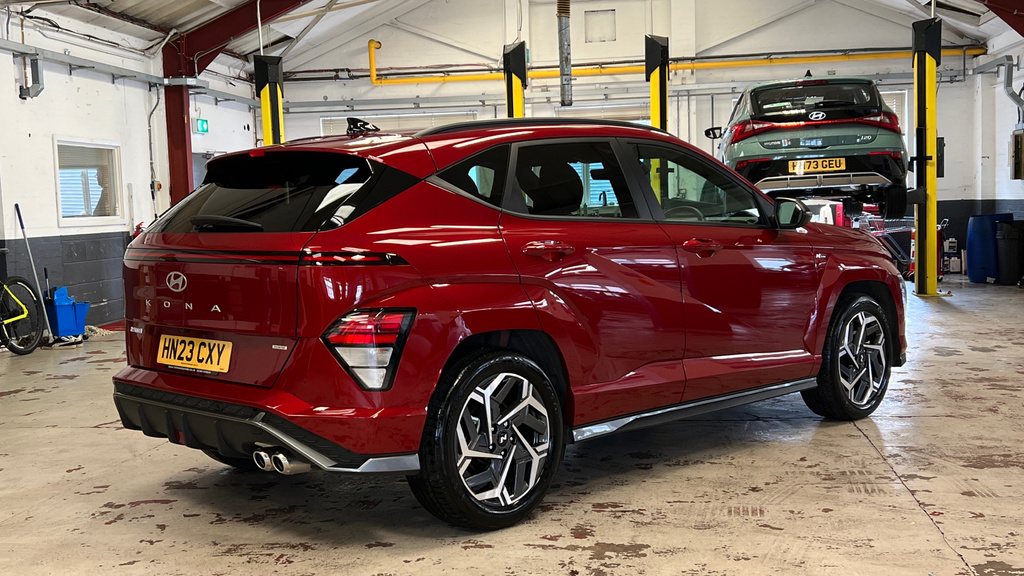 Hyundai Kona 1.6 H-gdi N Line Suv Hybrid Dct Euro 6 HN23CXY Red #3