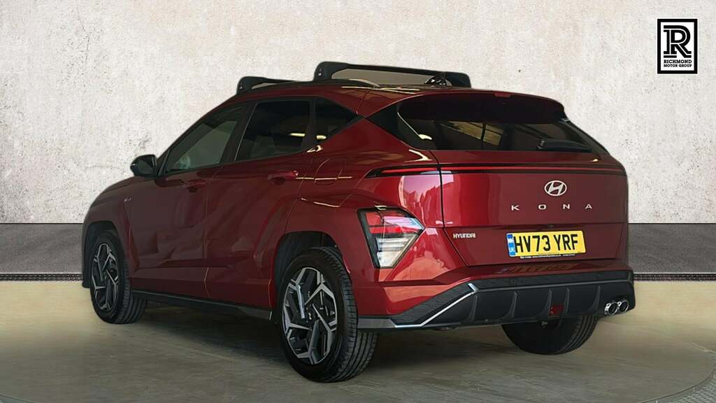 Hyundai Kona 1.0 T-gdi N Line S Suv Dct Euro 6 Ss HV73YRF Red #3