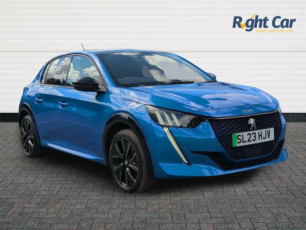 Peugeot e-208 50Kwh Gt 7.4Kw Charger - 2023 23 Blue
