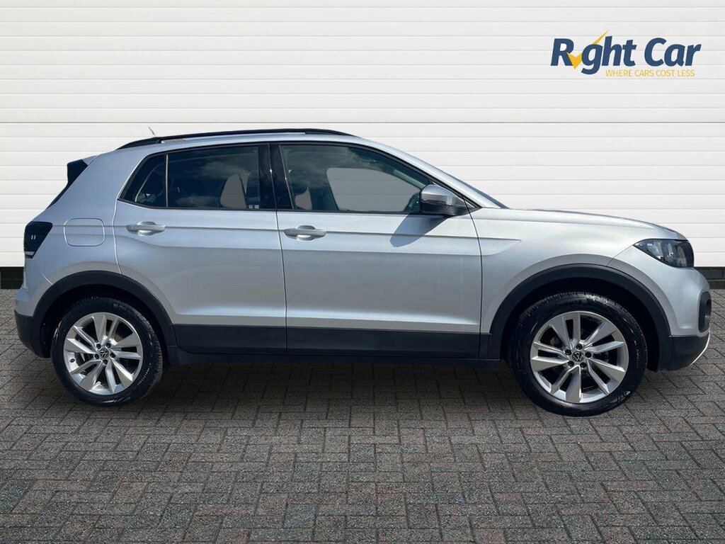 Volkswagen T-Cross 1.0 Tsi Se - 2021 71 YH71FCC Silver #4