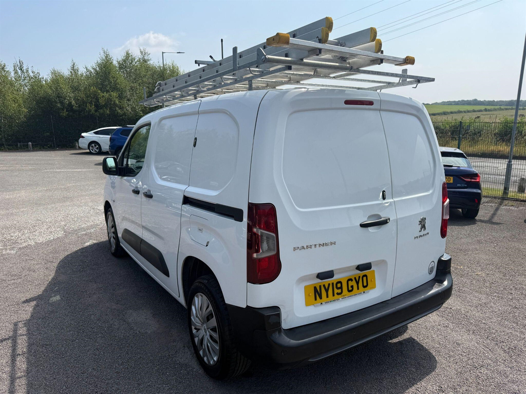 Peugeot Partner 1.5 Bluehdi 1000 Professional Standard Panel Van S White #4