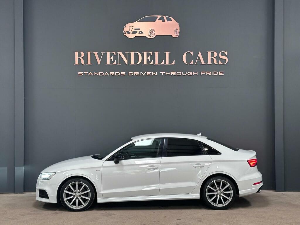 Audi A3 Saloon 2.0 Tdi Black Edition S Tronic Euro 6 Ss KX18LCF White #6