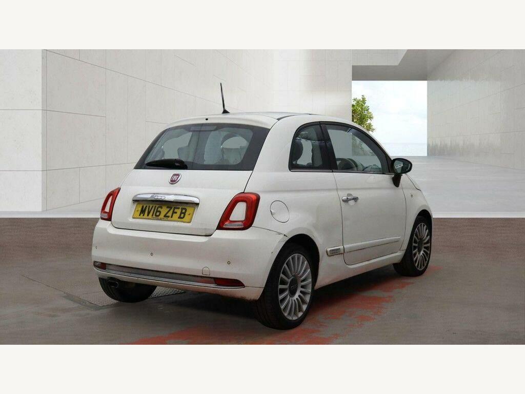 Fiat 500 Lounge Euro 6 Ss White #4