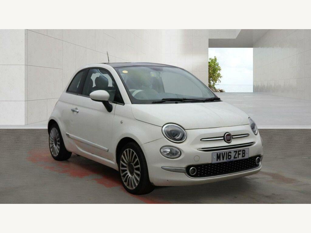 Fiat 500 Lounge Euro 6 Ss White #3