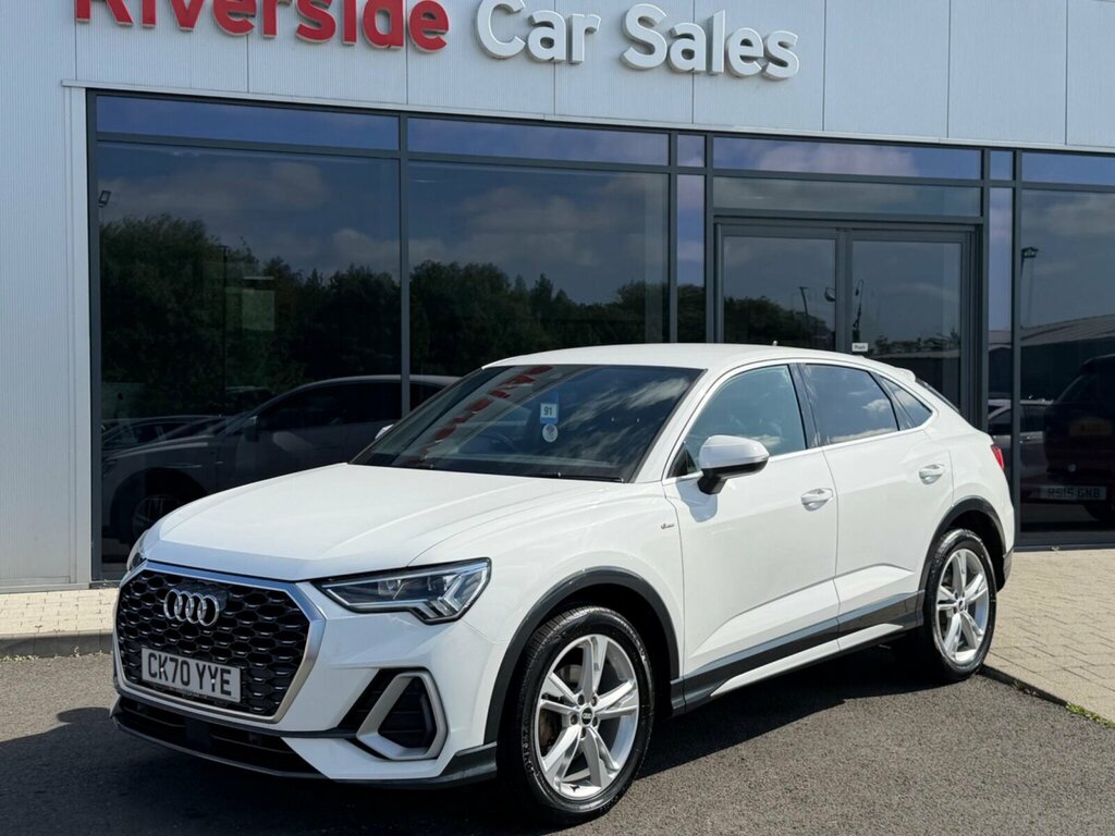 Audi Q3 2.0 Tdi 35 S Line Sportback S Tronic Euro 6 Ss White