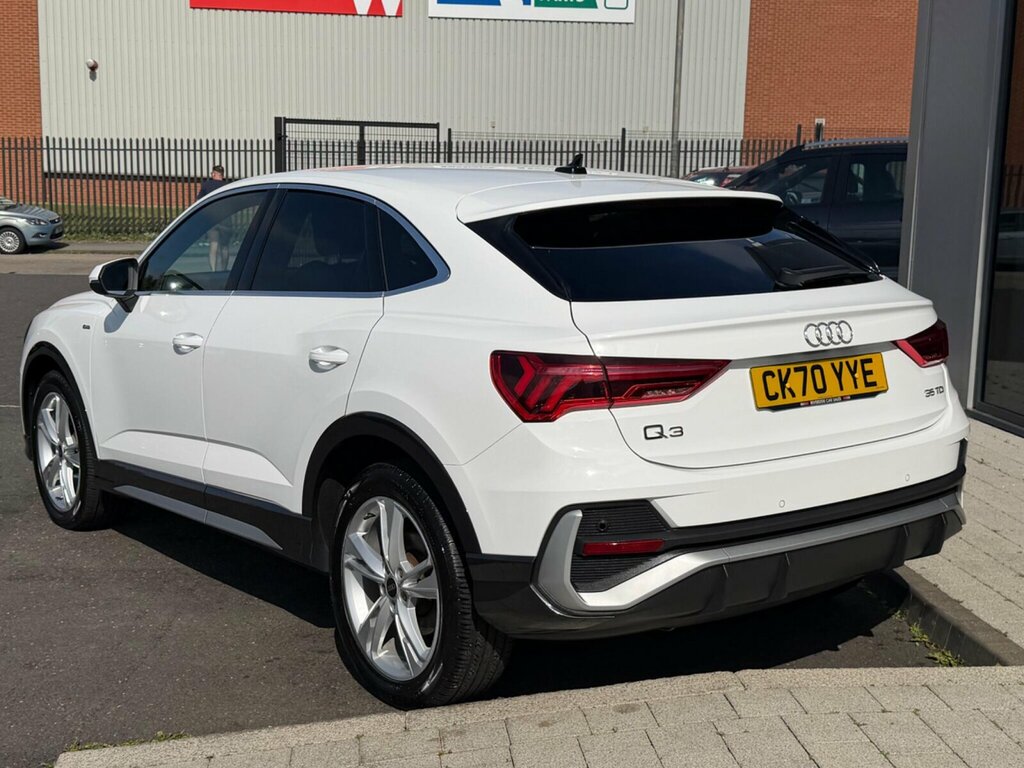 Audi Q3 2.0 Tdi 35 S Line Sportback S Tronic Euro 6 Ss CK70YYE White #3