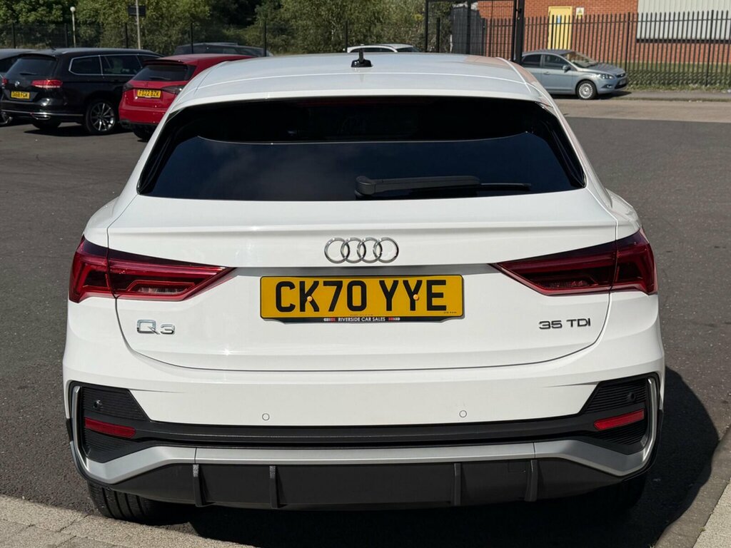 Audi Q3 2.0 Tdi 35 S Line Sportback S Tronic Euro 6 Ss CK70YYE White #4