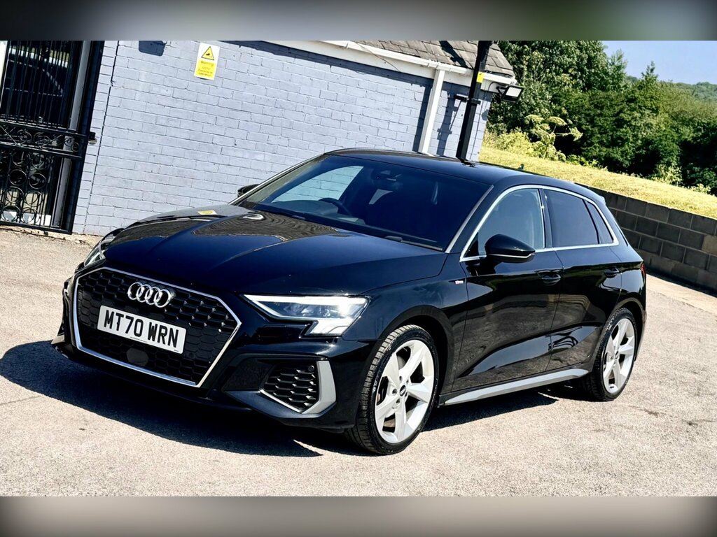Audi A3 1.0 Tfsi 30 S Line Sportback Euro 6 Ss MT70WRN Black #2