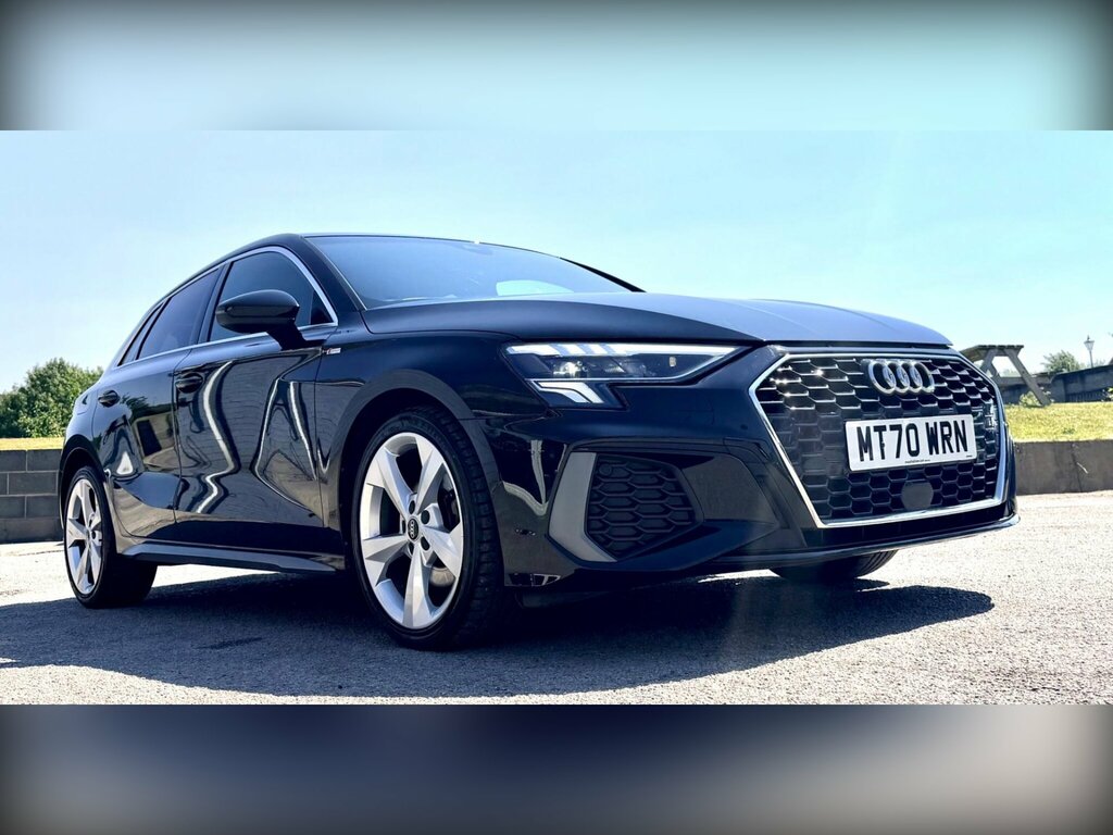 Audi A3 1.0 Tfsi 30 S Line Sportback Euro 6 Ss MT70WRN Black #3