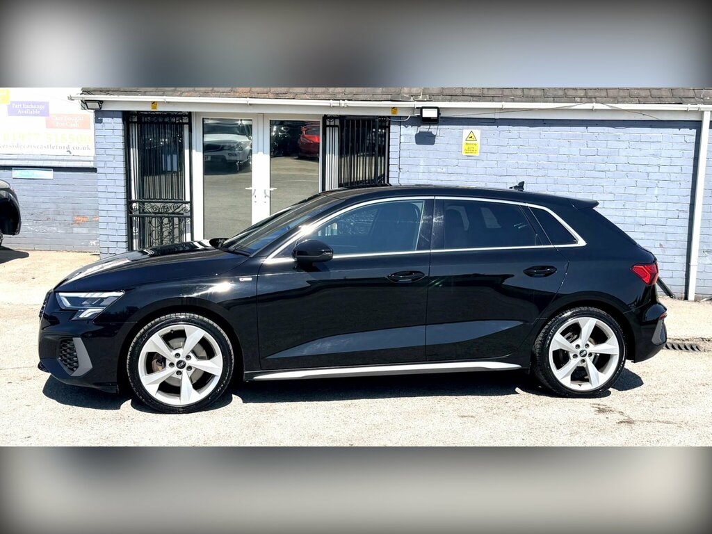 Audi A3 1.0 Tfsi 30 S Line Sportback Euro 6 Ss MT70WRN Black #6
