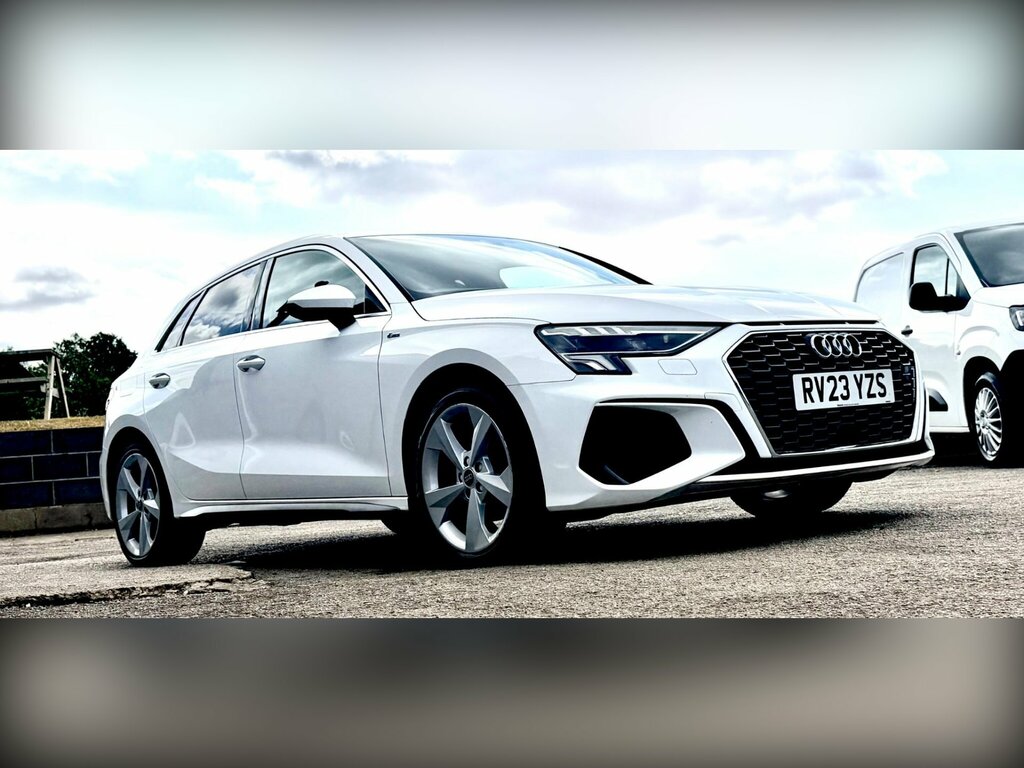 Audi A3 1.4 Tfsie 40 S Line Sportback S Tronic Euro 6 Ss White #3