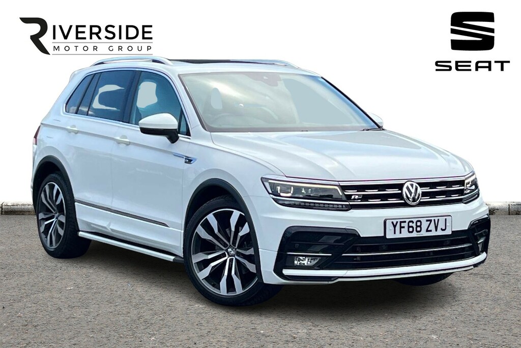 Volkswagen Tiguan 2.0 Tdi R-line Dsg 4Motion Euro 6 Ss White