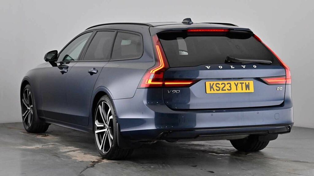 Volvo V90 Ultimate Dark B5 Mild Hybrid Blond Leather Low Mil Blue #2