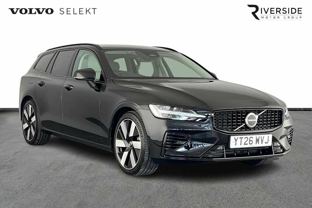 Volvo V60 T6 Plus, Awd Plug-in Hybrid, Dark Black