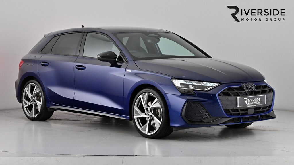 Audi A3 1.5 Tfsi Black Edition Sportback S Tron Blue