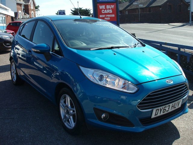 Ford Fiesta 1.0T Ecoboost Zetec Hatchback Blue