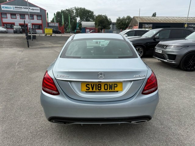 Mercedes-Benz C Class C220d Amg Line Saloon SV18OWP Silver #6