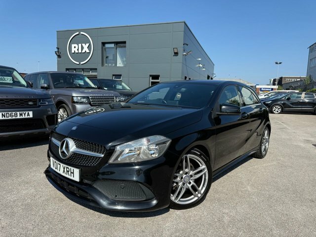 Mercedes-Benz A Class A160 Amg Line Hatchback VO17XRH Black #2