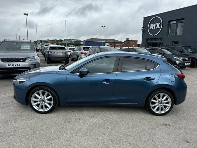 Mazda 3 Skyactiv-g Sport Nav Hatchback YF17TYU Blue #3