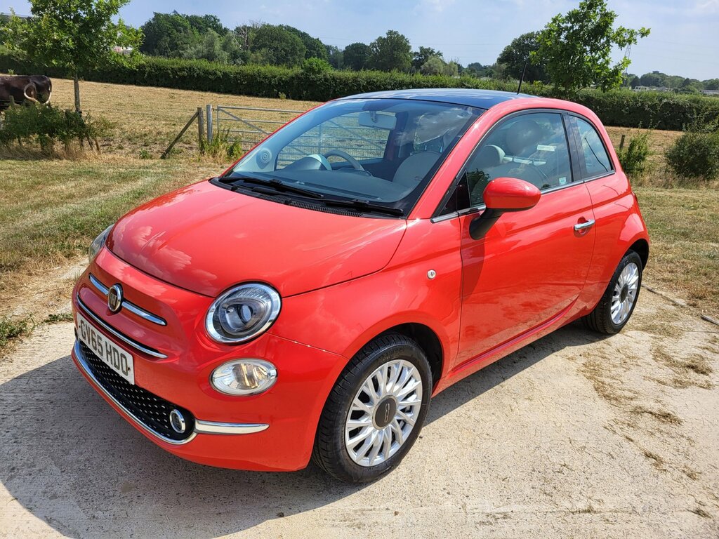 Fiat 500 1.2 Lounge Hatchback Euro 6 Ss Pink