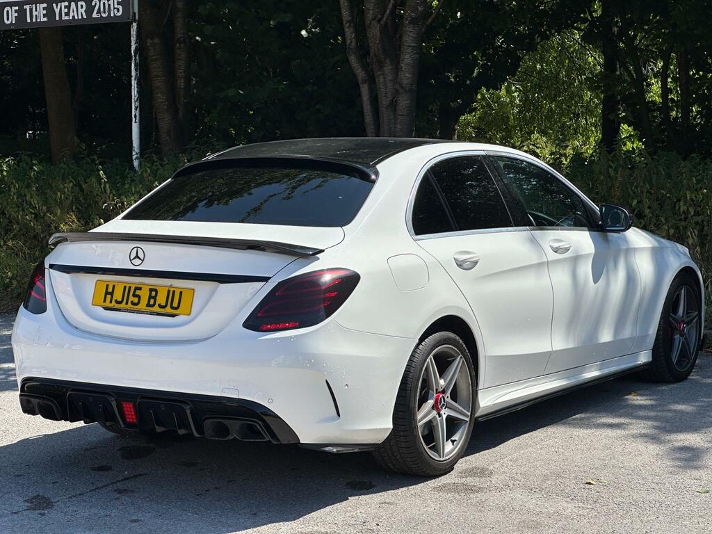 Mercedes-Benz C Class 1.6 C200 Bluetec Amg Line G-tronic Euro 6 Ss 4 White #6