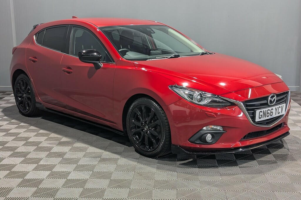 Mazda 3 2.0 Skyactiv-g Sport Black Hatchback Ma GN66YCV Red #6