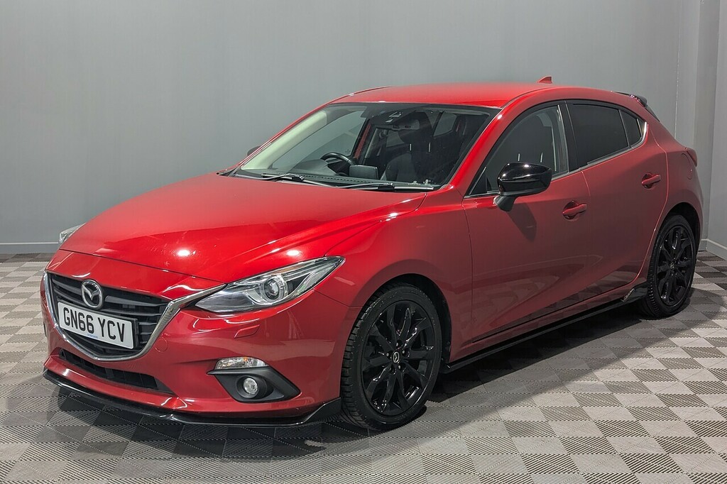 Mazda 3 2.0 Skyactiv-g Sport Black Hatchback Ma GN66YCV Red #4