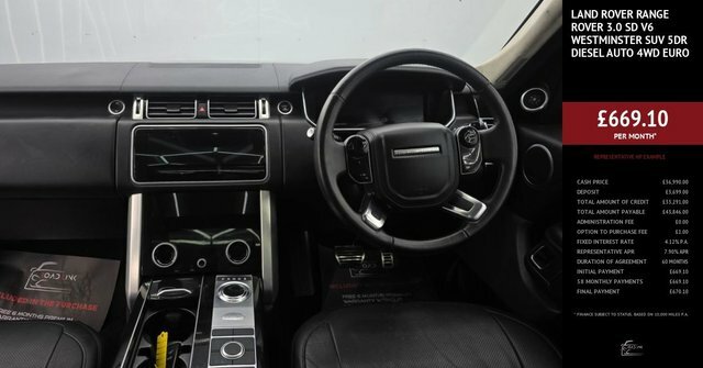 Land Rover Range Rover 3.0 Sd V6 Westminster Suv 4Wd Euro Black #3